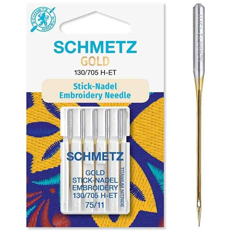 Игла для вышивания SCHMETZ 130/705 H-ET GOLD EMBROIDERY
