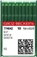 Швейная игла Groz-Beckert B27 FG №60 для оверлоков