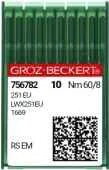 Швейная игла Groz-Beckert 251 EU №60 для потайного стежка