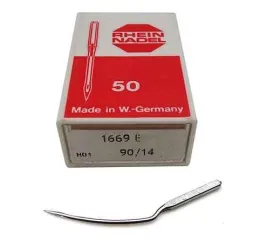 Швейная игла RHEIN NADEL 1669 E для потайного стежка, Германия