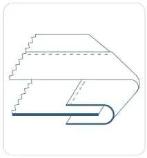 Приспособление UMA-275 15-7,5 мм для сложения пополам ленты, окантовка тапочек и сумок