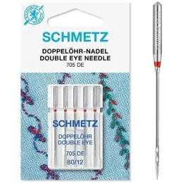Игла с двумя ушками для декоративных работ SCHMETZ 705 DE