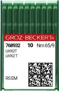 Швейная игла Groz-Beckert  LWx2 T №65 для потайного стежка