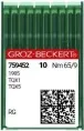Швейная игла Groz-Beckert 1985 №65 для пришивания пуговиц