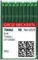 Швейная игла Groz-Beckert B 64 FFG №65 для трикотажа