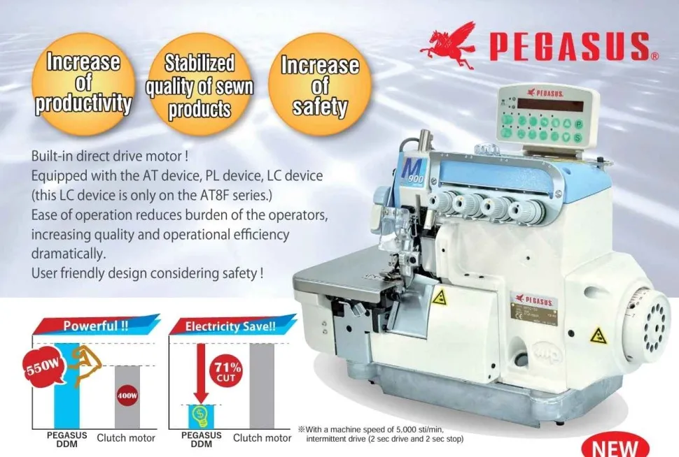 Оверлок PEGASUS M932-38-3X4/AT6F/DD3A/Z054